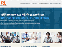 Tablet Screenshot of naringspunkten.se